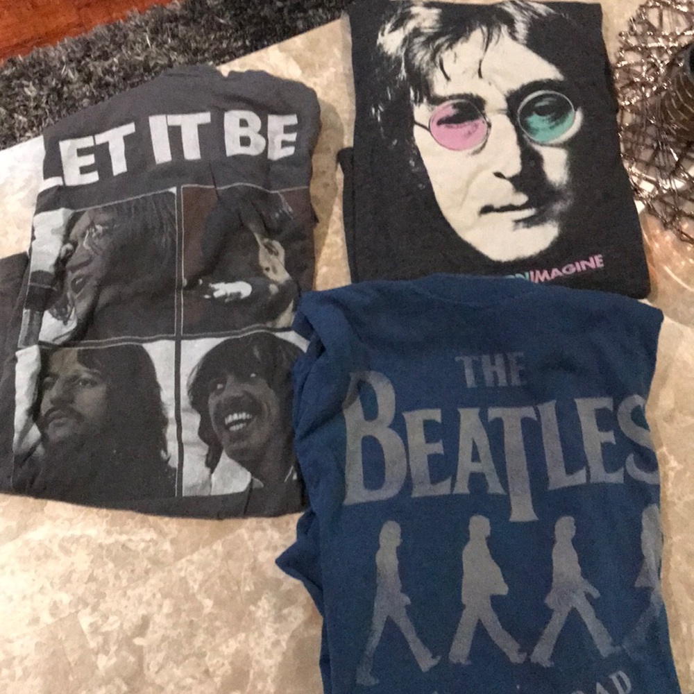 Lot of three Beatles shirts